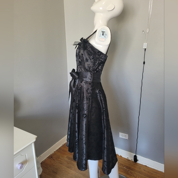 Hell Bunny Satin Tattoo Dress, VGUC, Size S - Picture 4 of 11